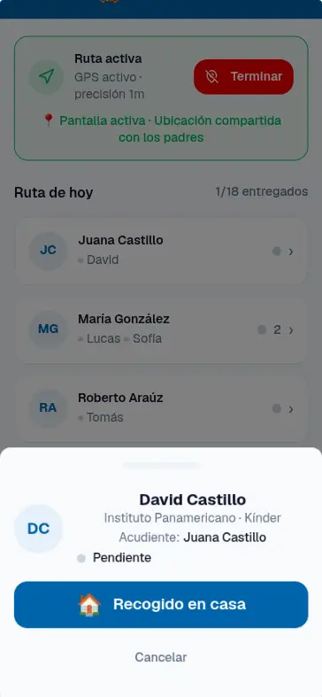 Lista de clientes